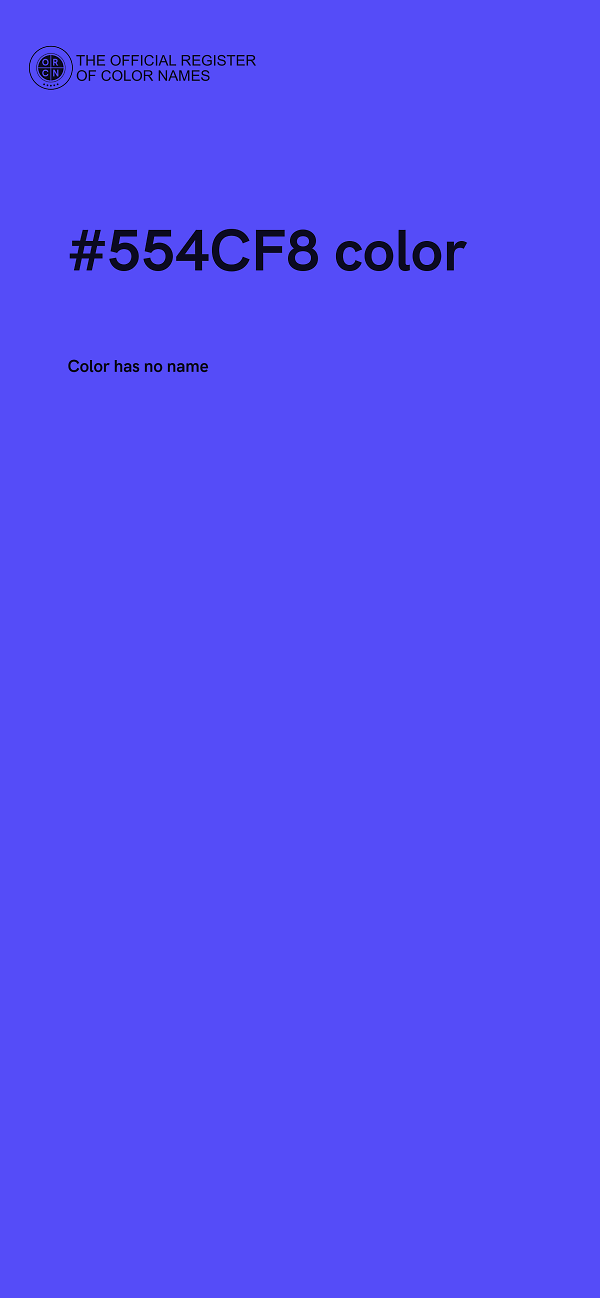 #554CF8 color image