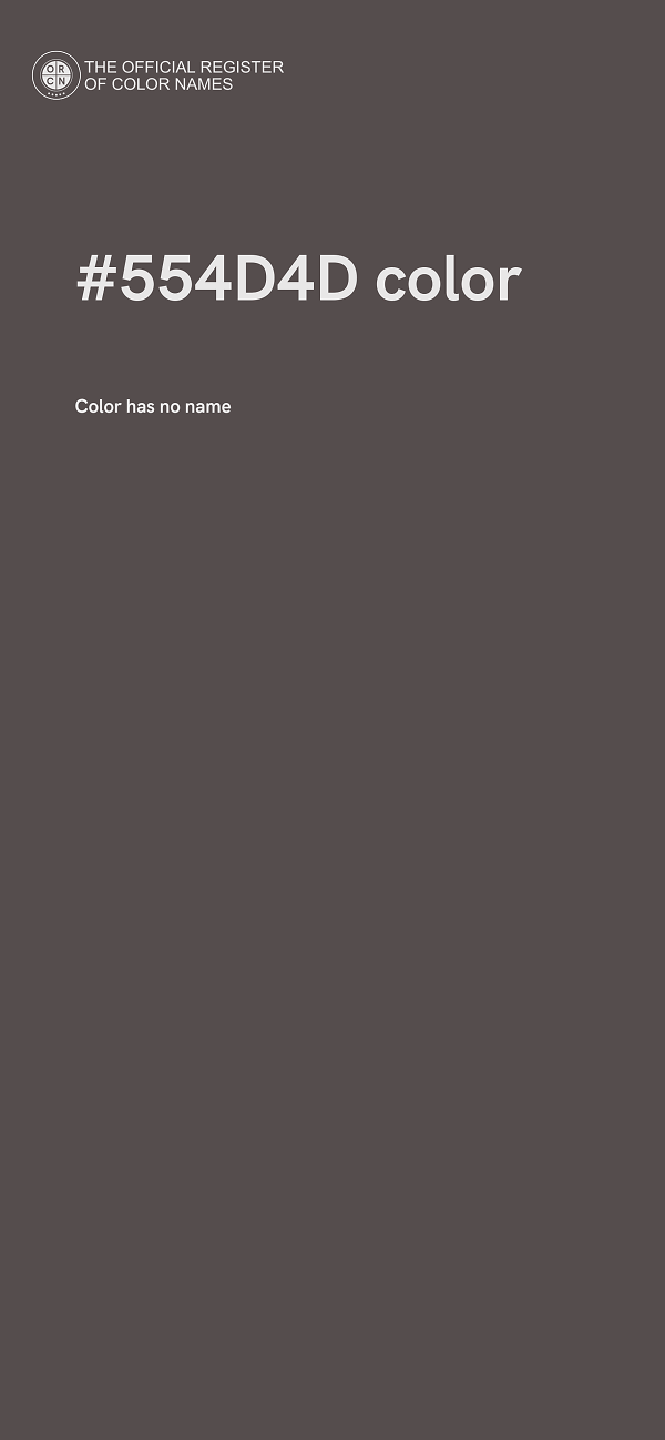 #554D4D color image