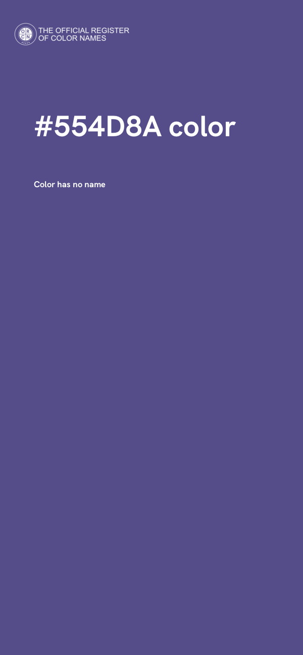 #554D8A color image