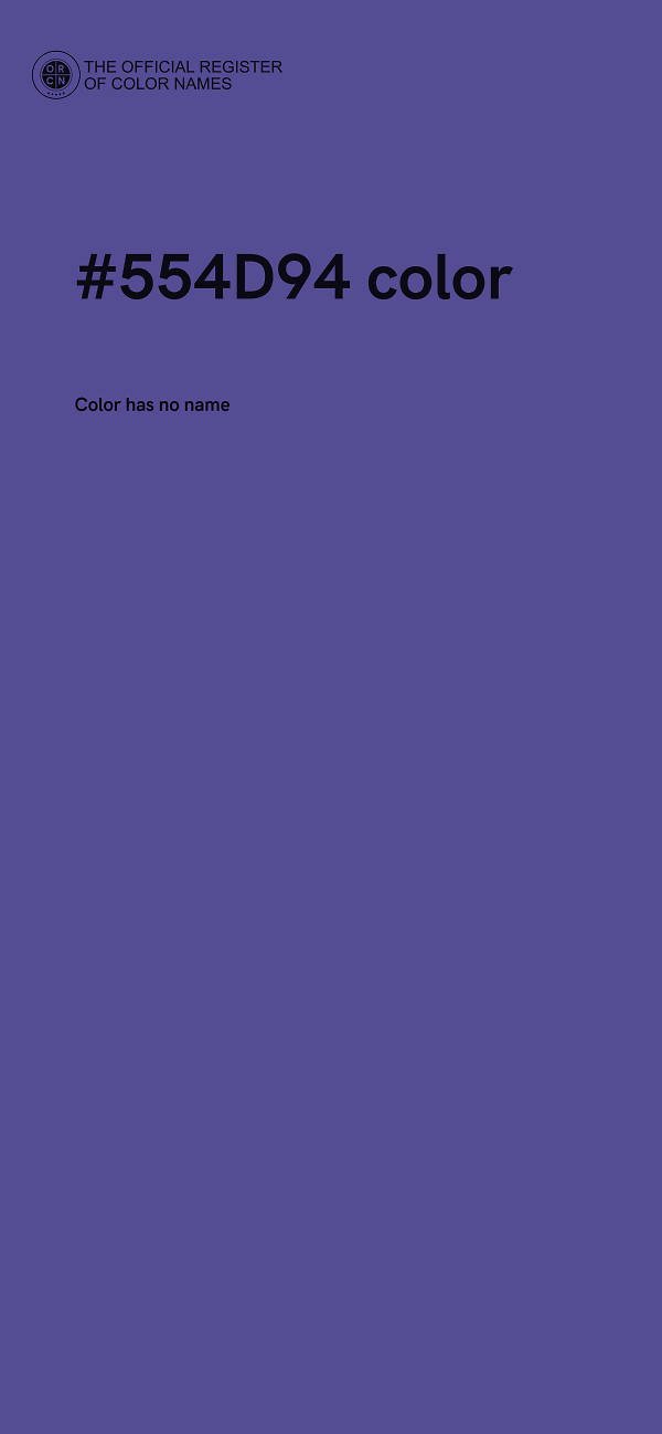 #554D94 color image