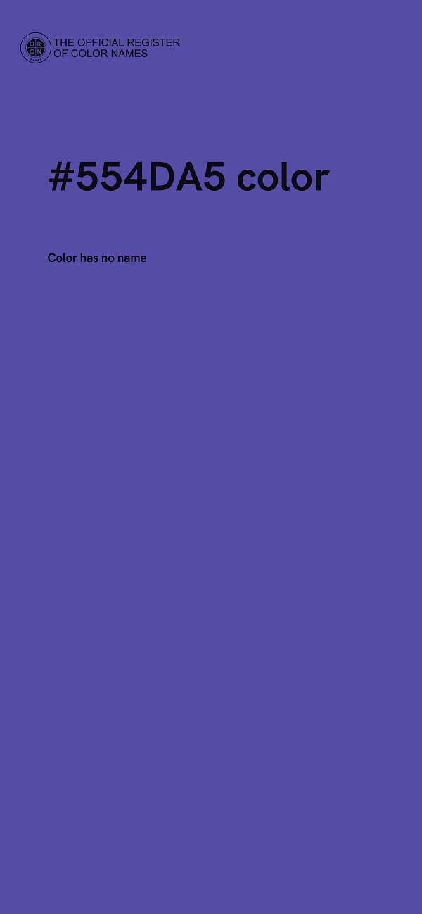 #554DA5 color image