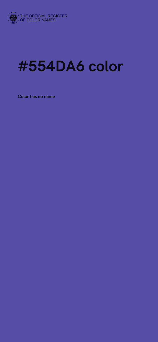 #554DA6 color image