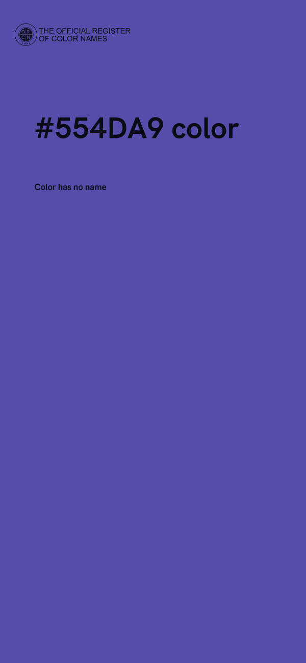 #554DA9 color image