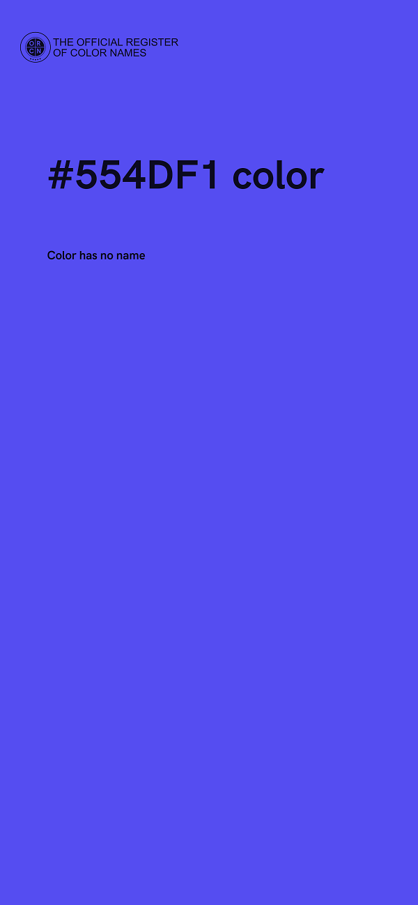 #554DF1 color image