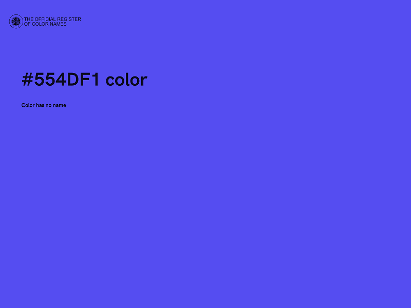 #554DF1 color image