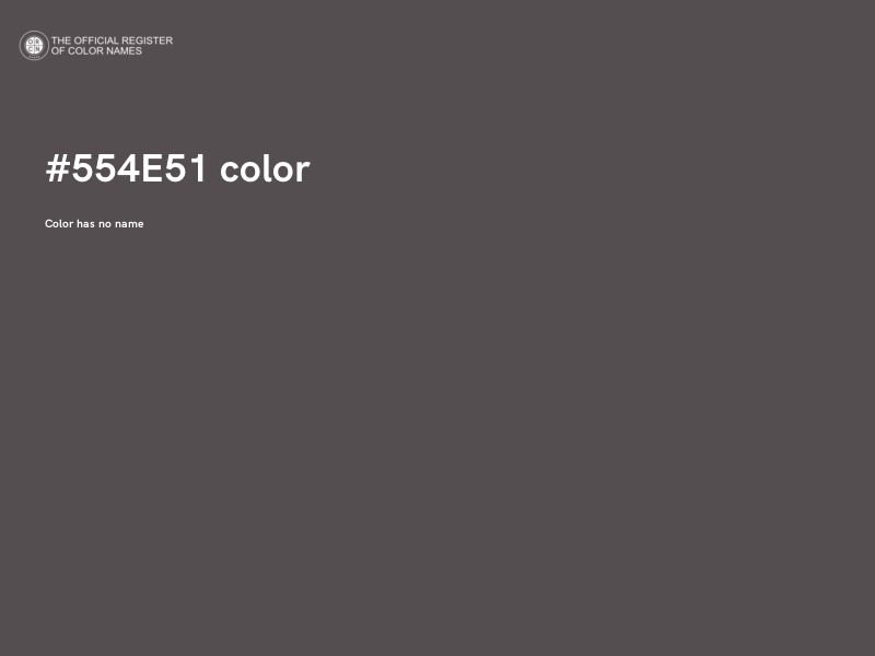 #554E51 color image