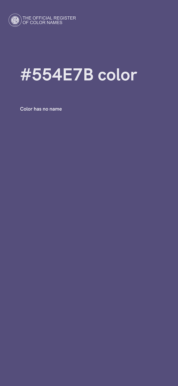 #554E7B color image