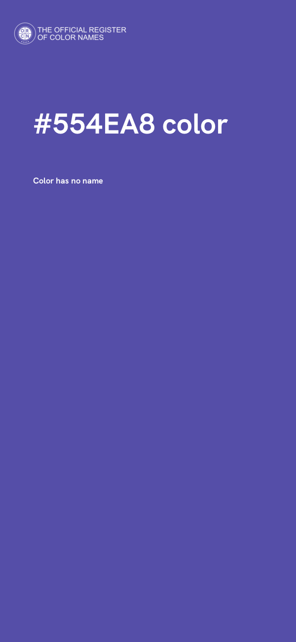 #554EA8 color image