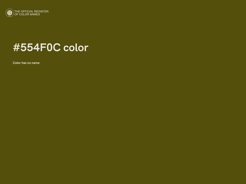 #554F0C color image