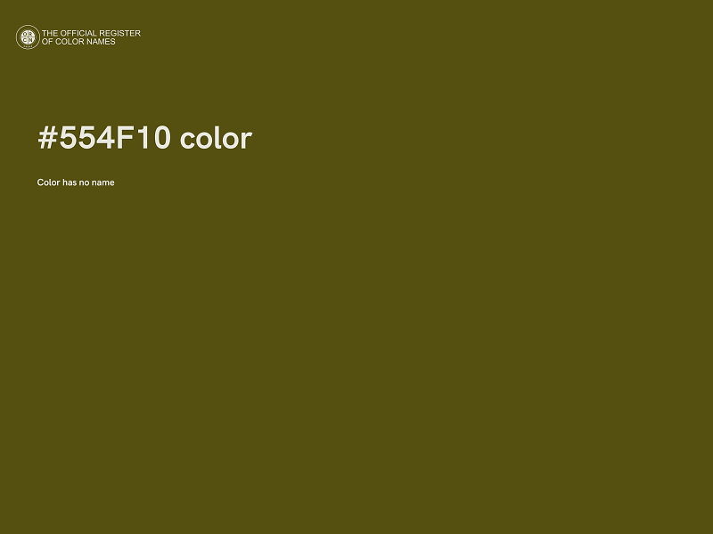 #554F10 color image