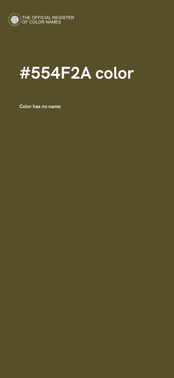 #554F2A color image