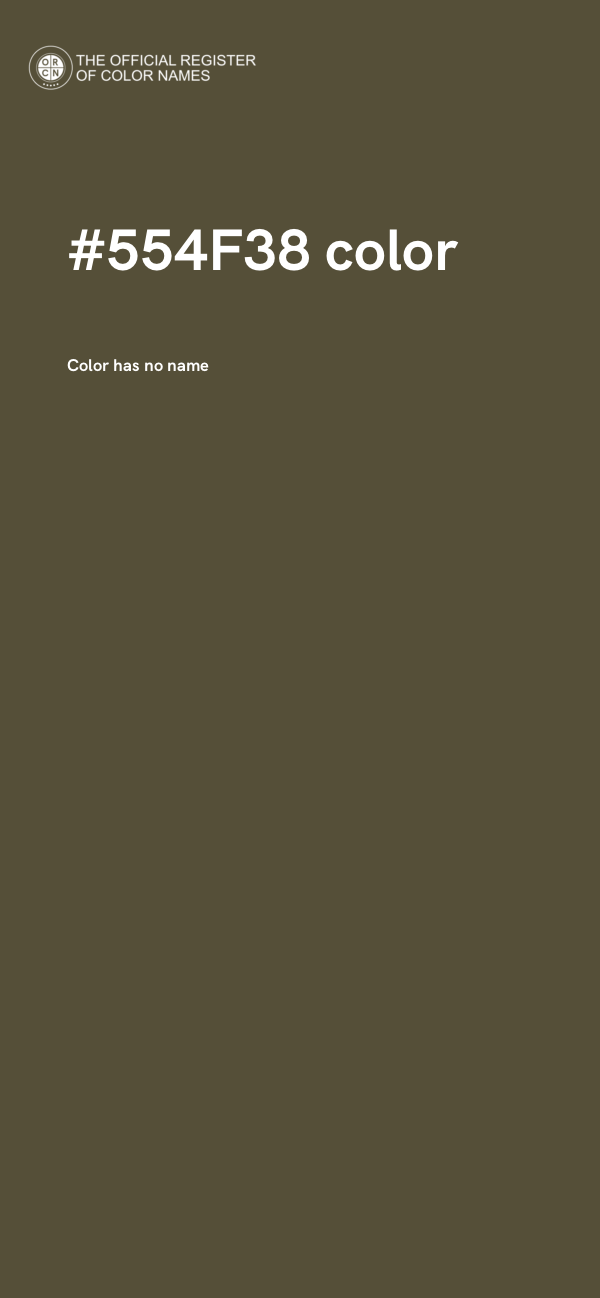 #554F38 color image
