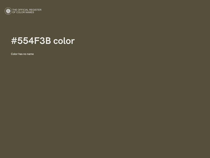 #554F3B color image