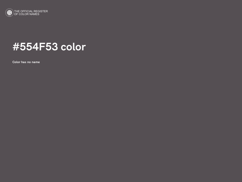 #554F53 color image