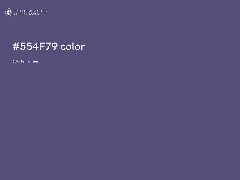 #554F79 color image