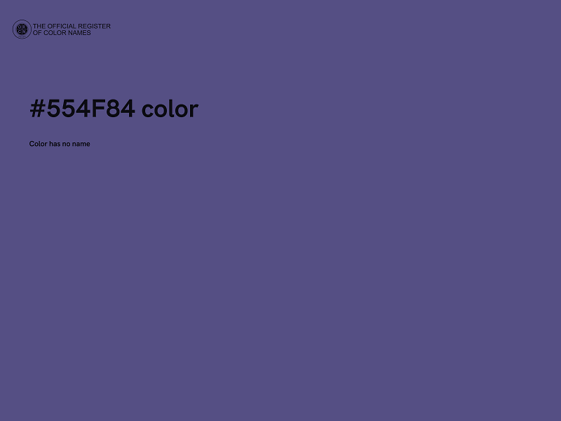 #554F84 color image