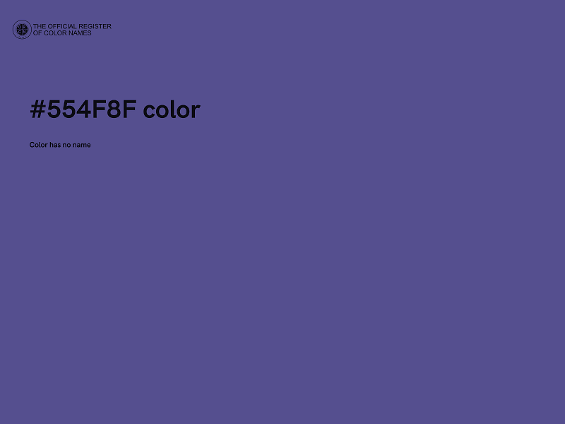 #554F8F color image