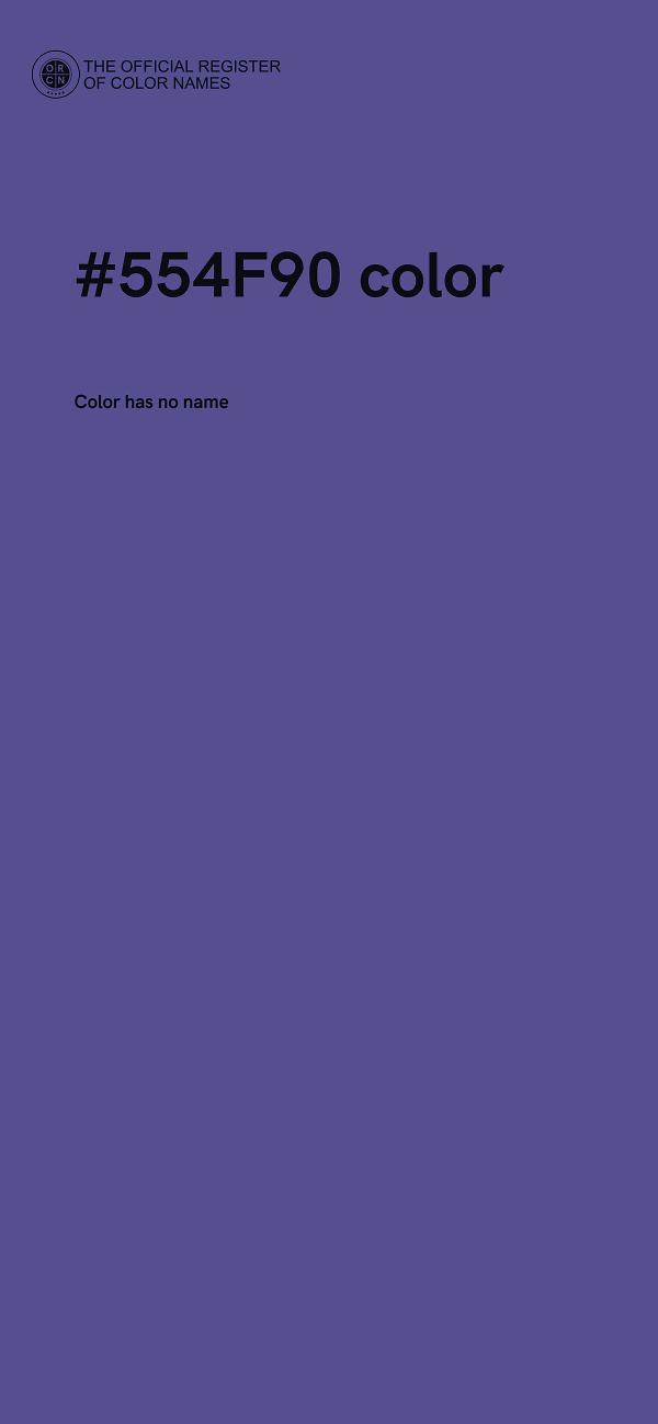 #554F90 color image