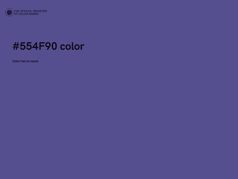 #554F90 color image