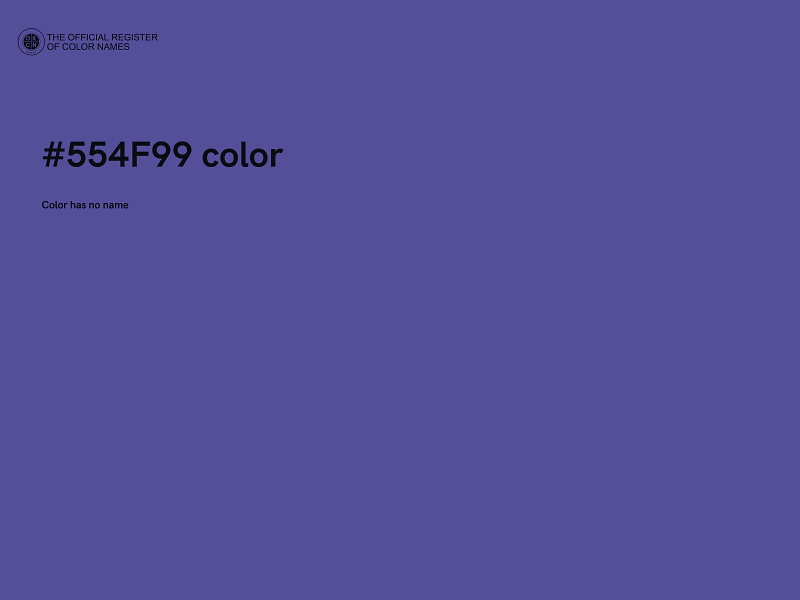 #554F99 color image