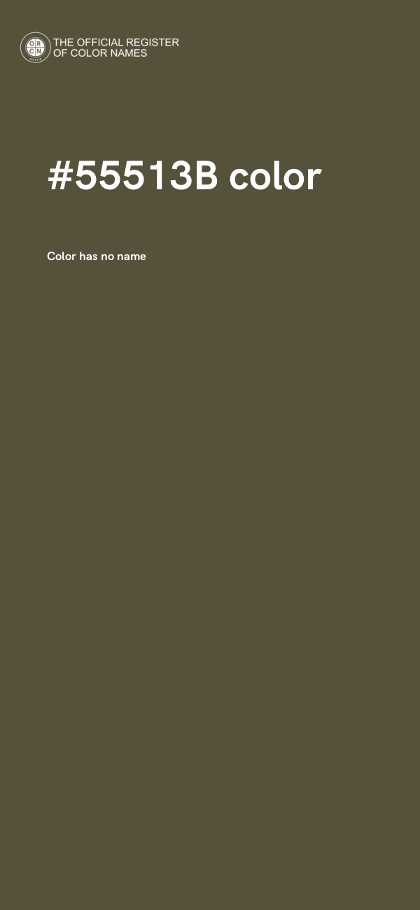 #55513B color image
