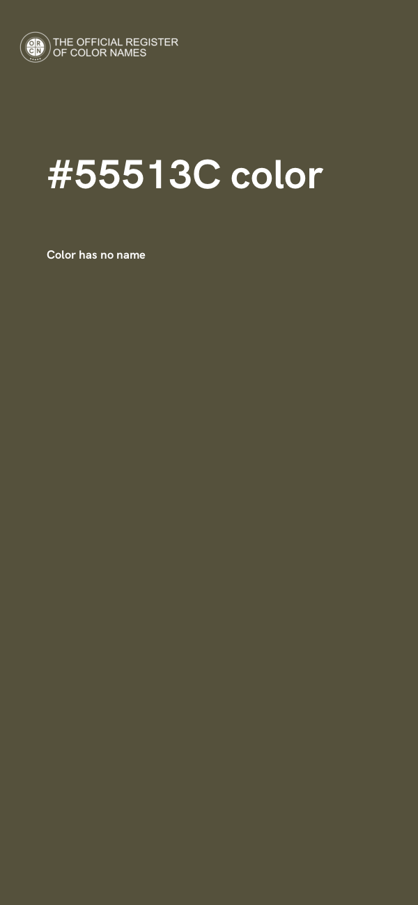#55513C color image