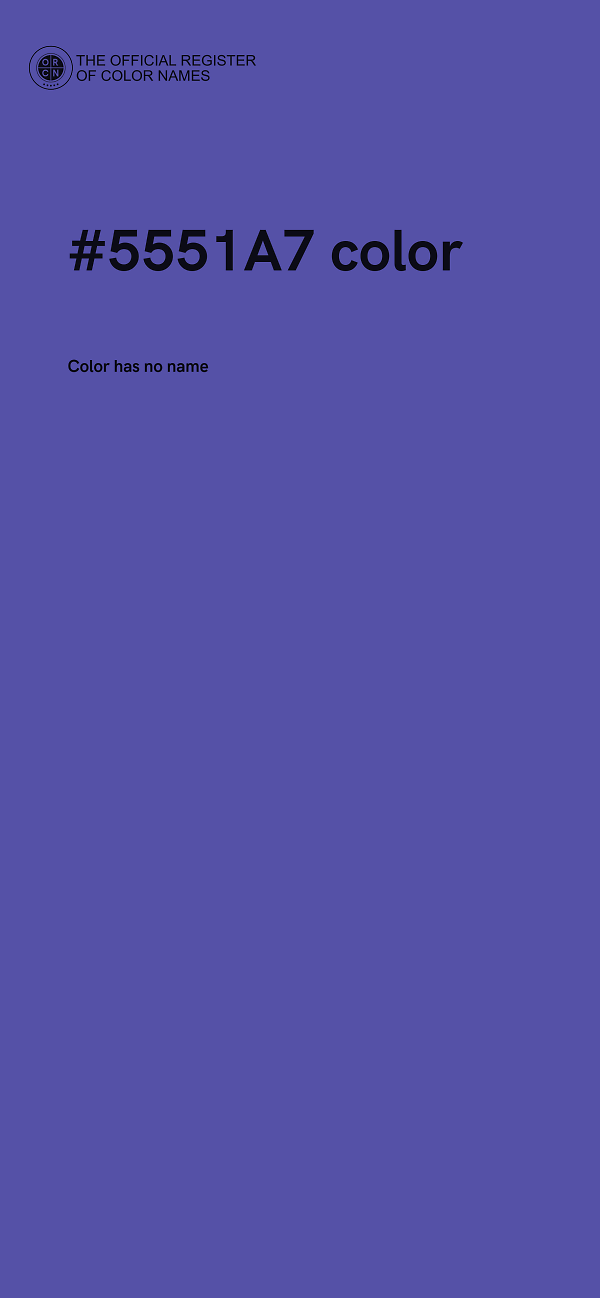 #5551A7 color image