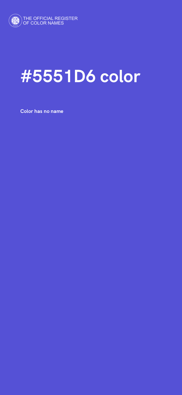 #5551D6 color image
