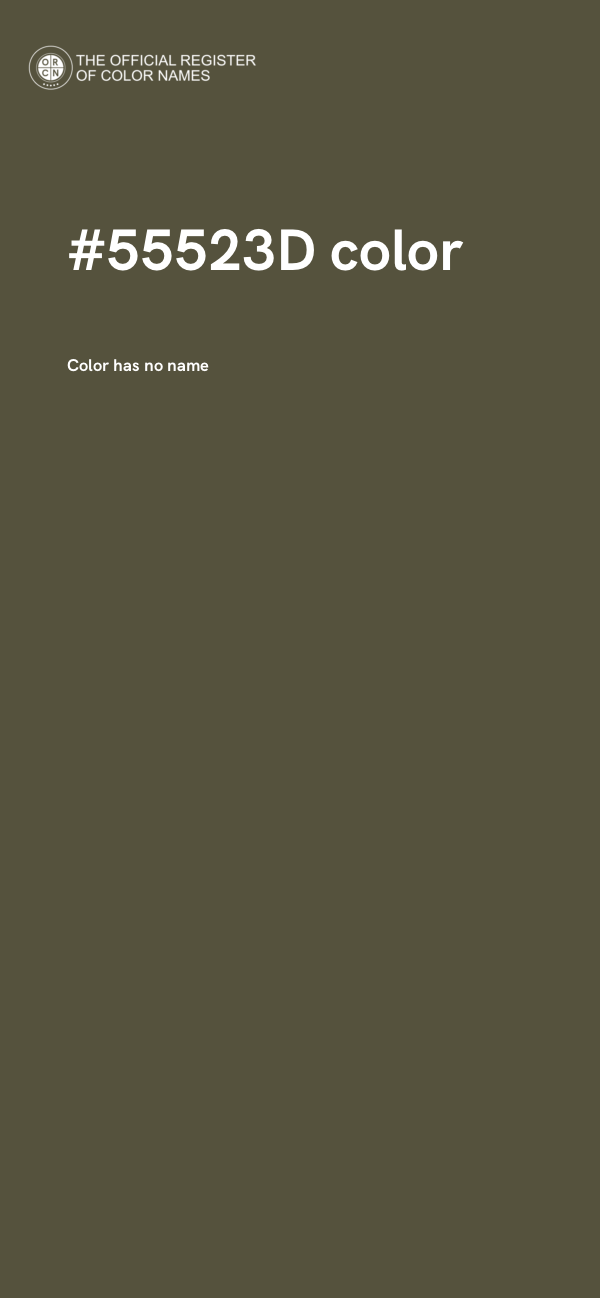 #55523D color image