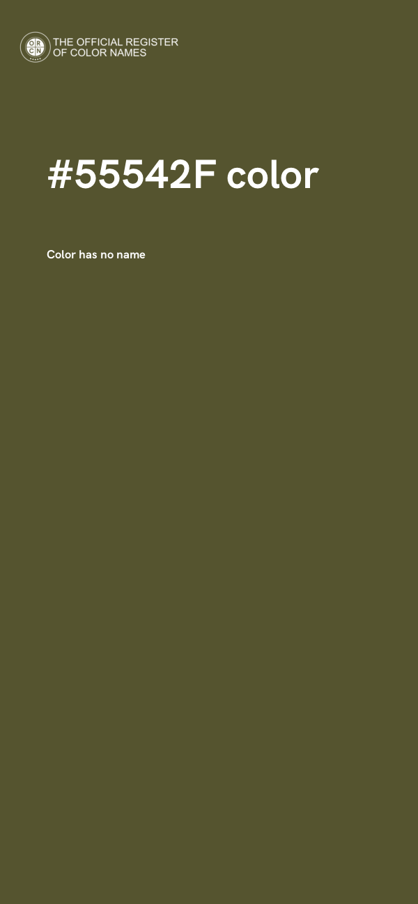 #55542F color image