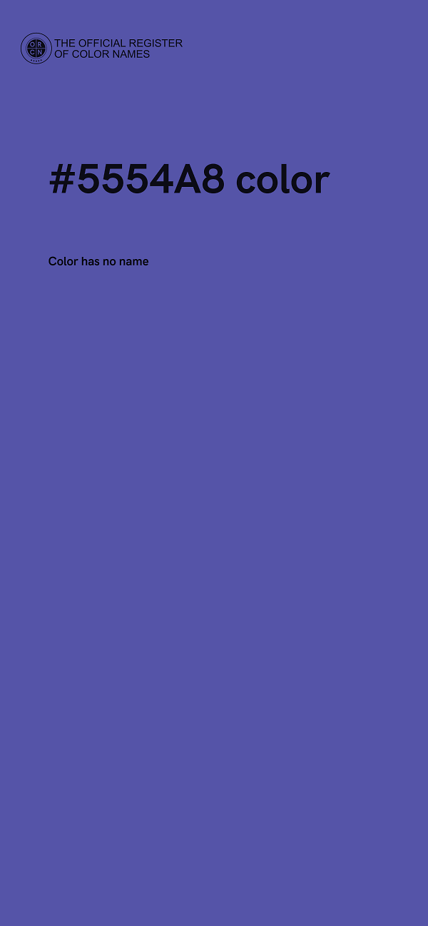 #5554A8 color image