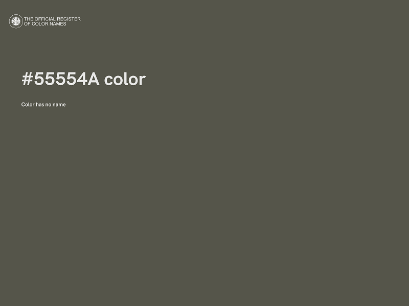 #55554A color image