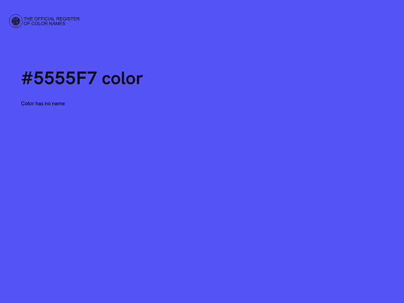 #5555F7 color image