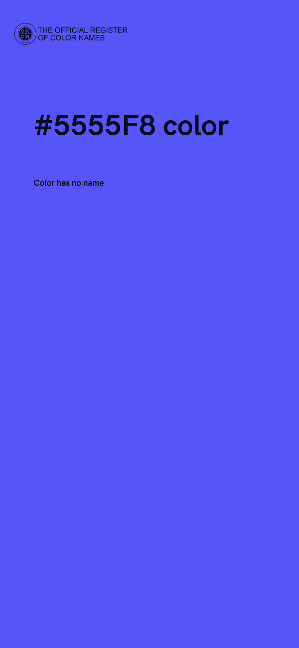 #5555F8 color image