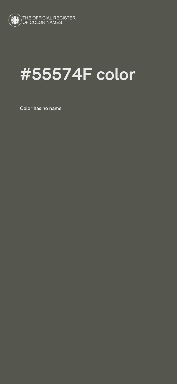 #55574F color image