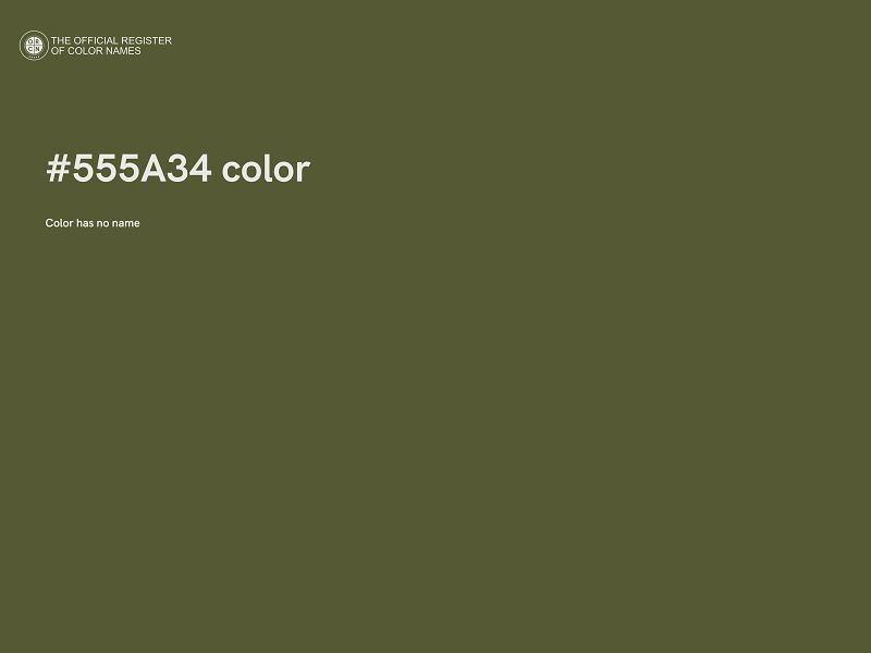 #555A34 color image