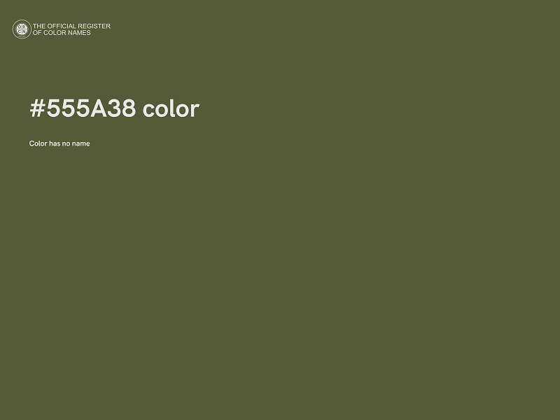 #555A38 color image