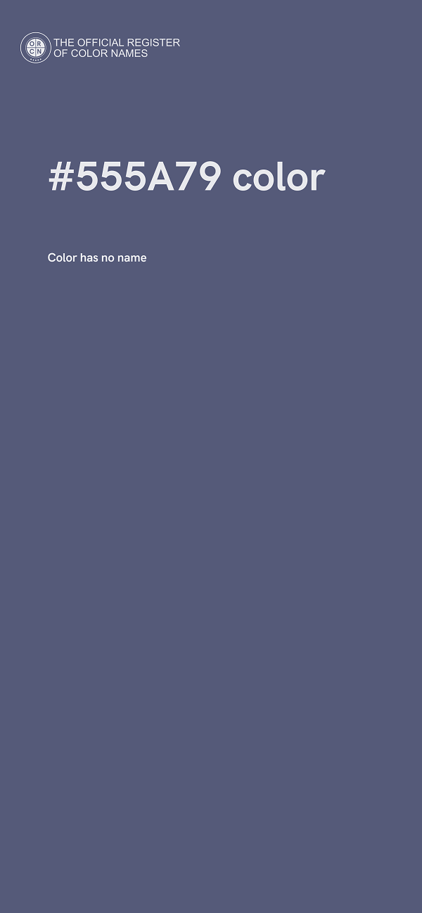 #555A79 color image