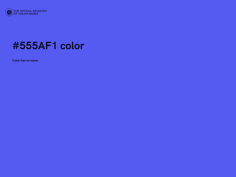 #555AF1 color image