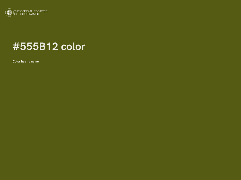 #555B12 color image