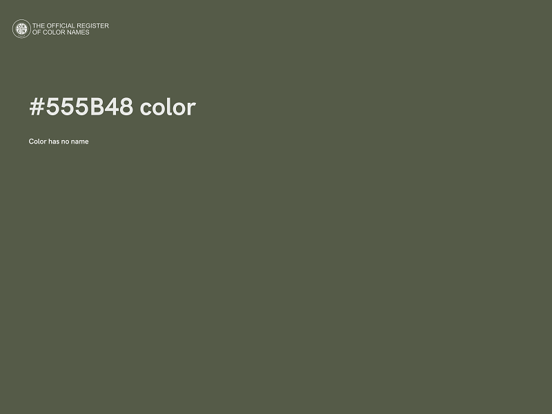 #555B48 color image