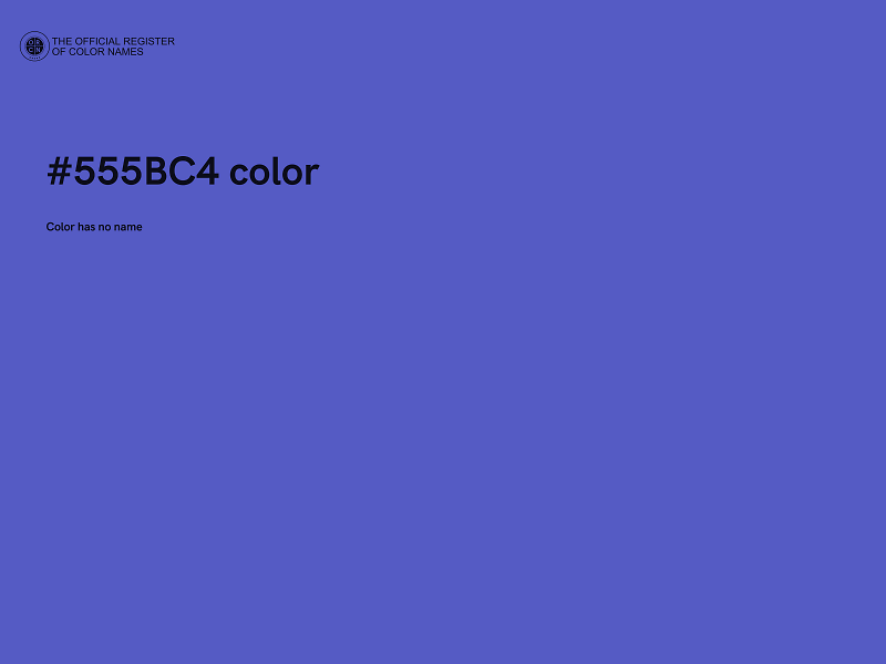 #555BC4 color image