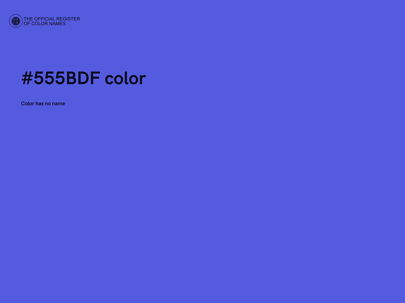 #555BDF color image