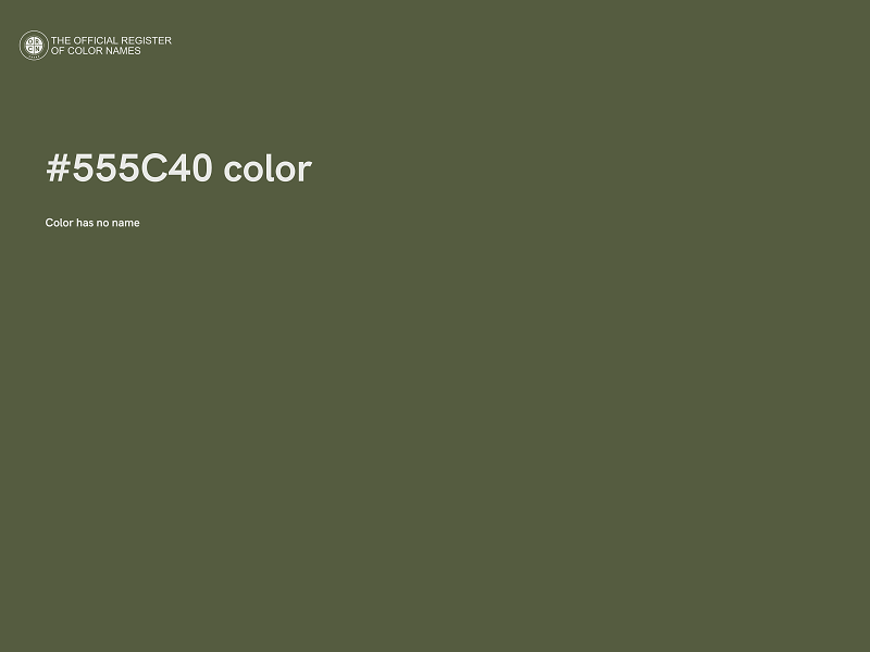 #555C40 color image