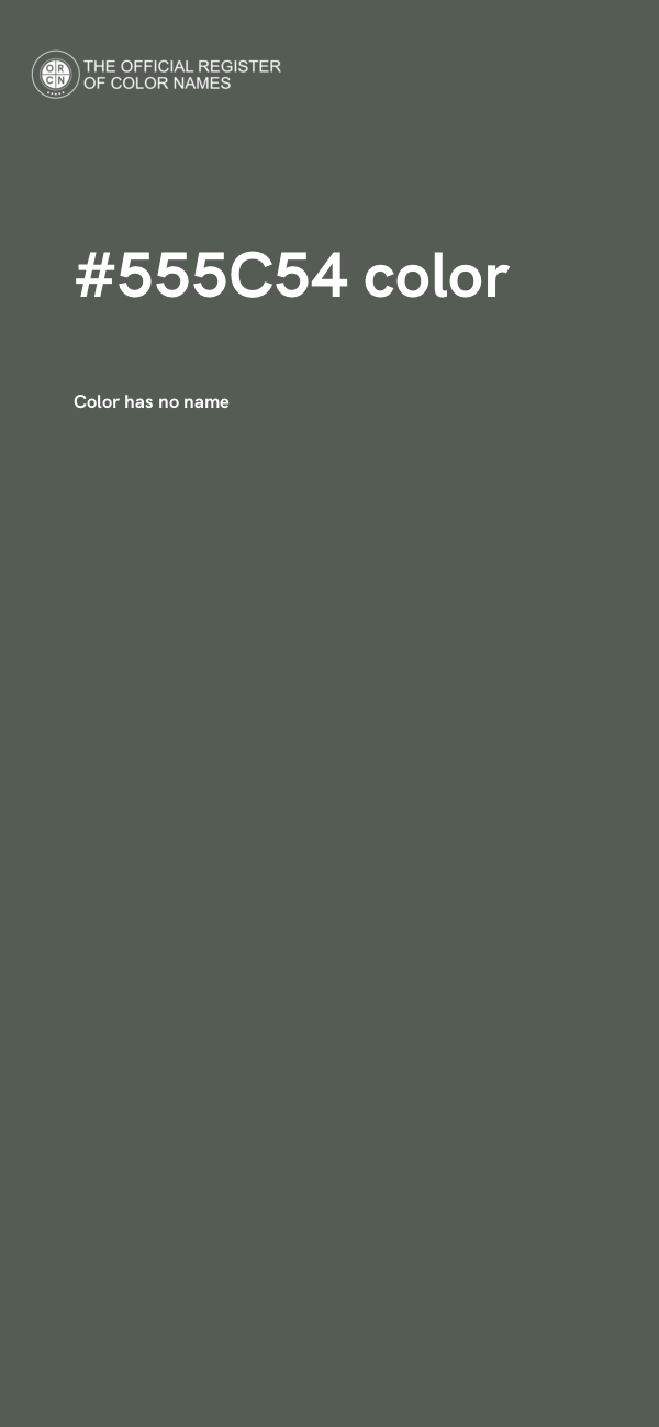 #555C54 color image