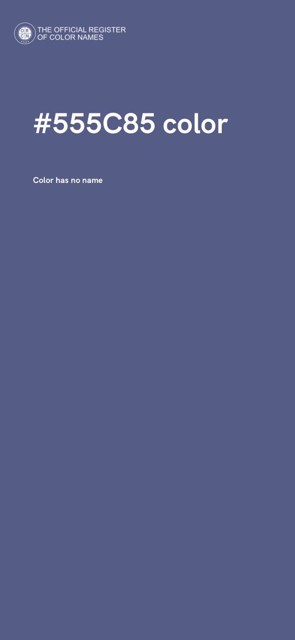 #555C85 color image