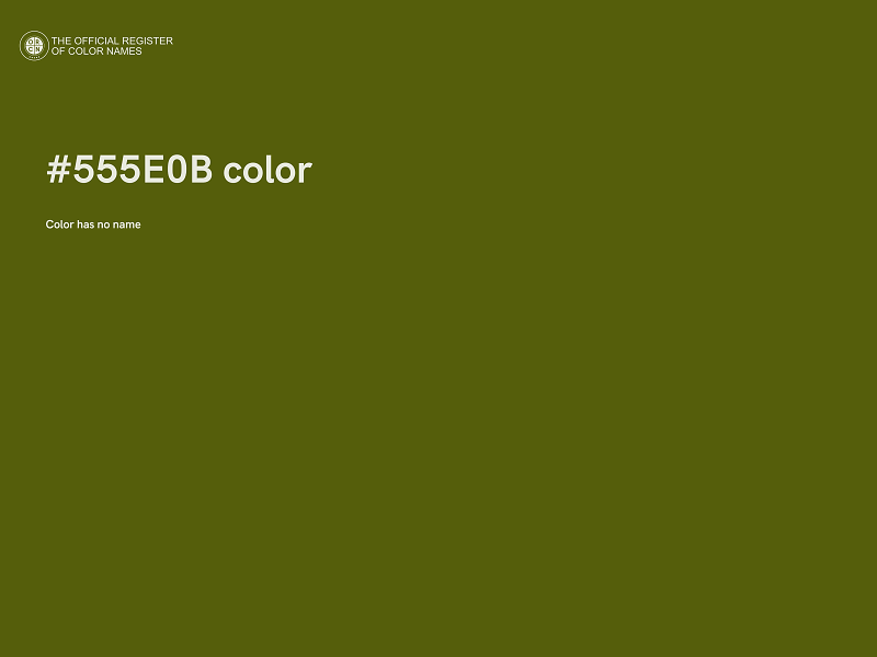 #555E0B color image