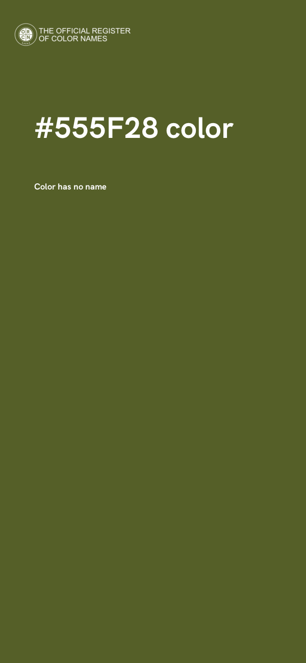 #555F28 color image