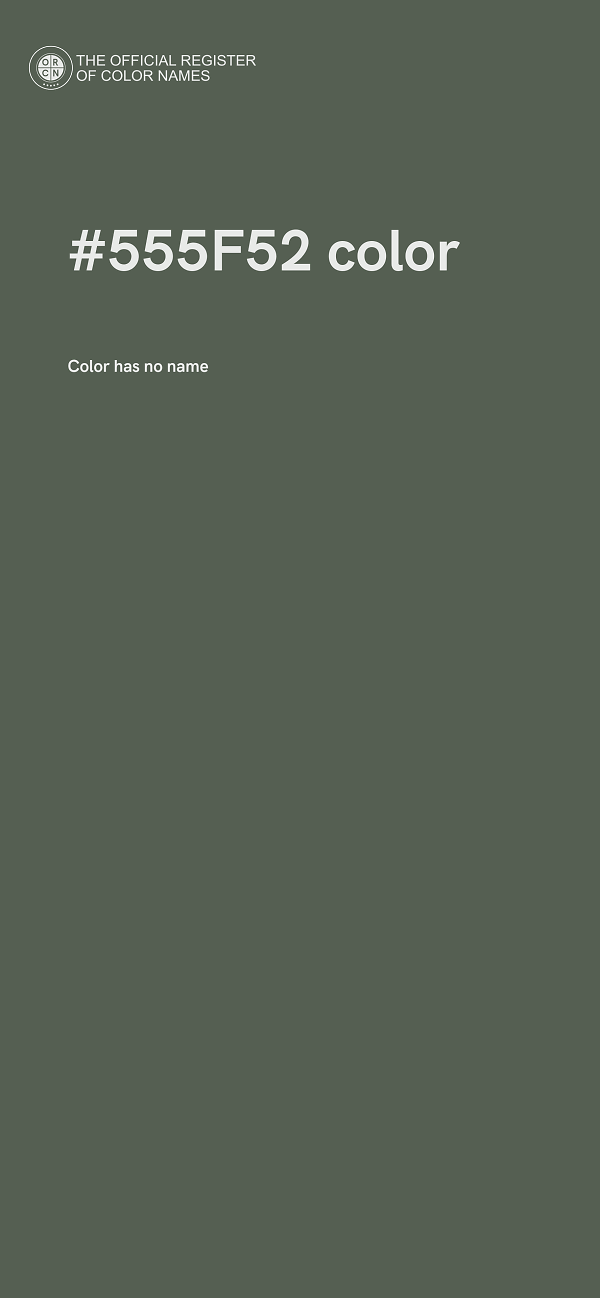 #555F52 color image