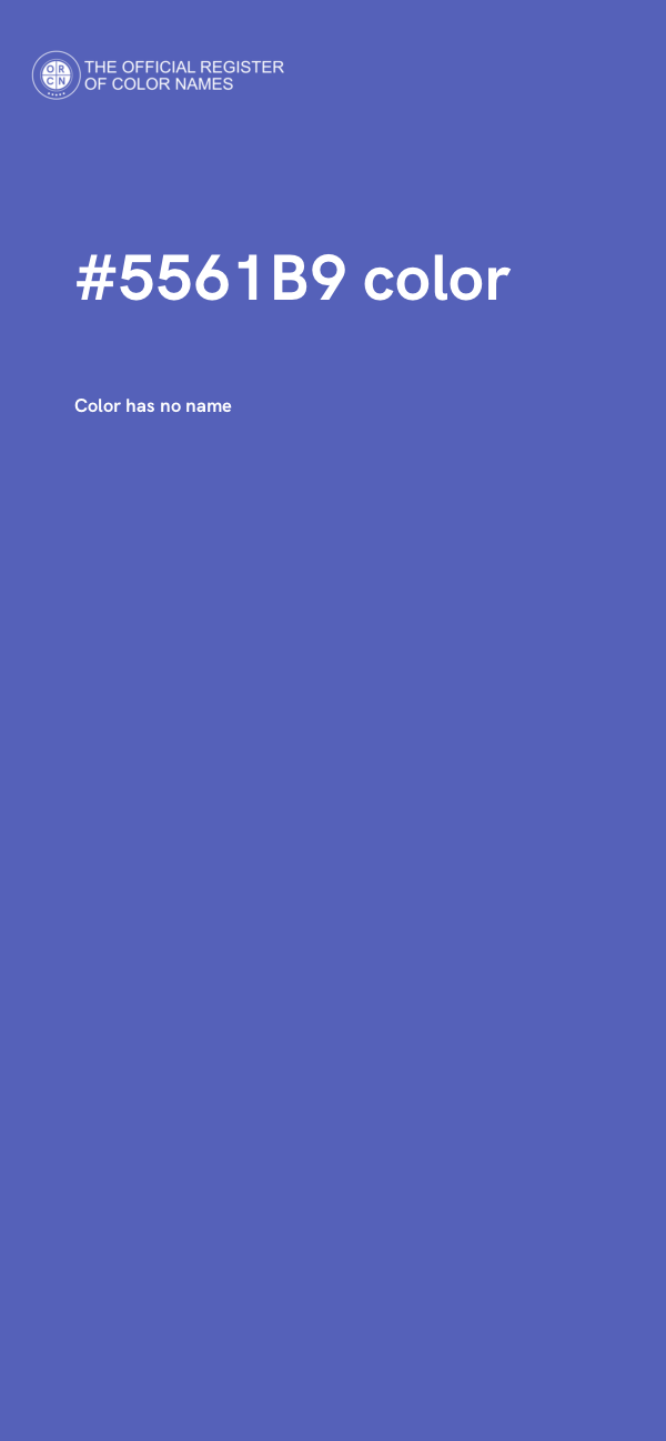 #5561B9 color image